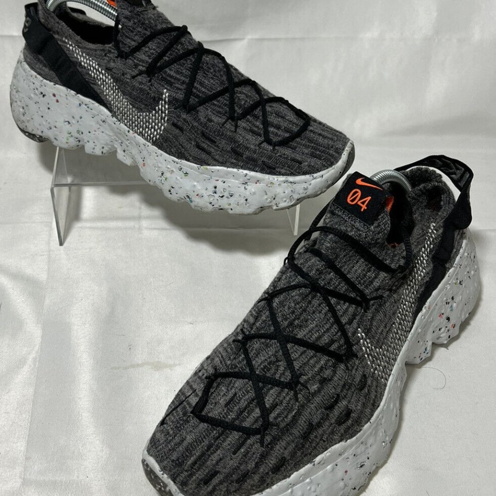 Nike Mens Space Hippie 04 Sneakers Gray Black CZ6398-002 Lace Up Low Top 10.5 M